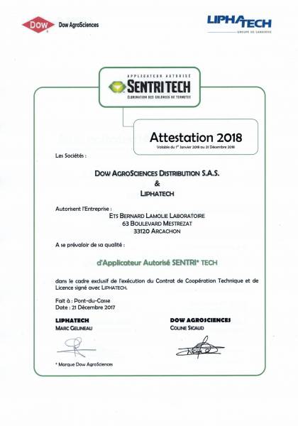 APPLICATEUR AUTORISE 2018 ARCACHON